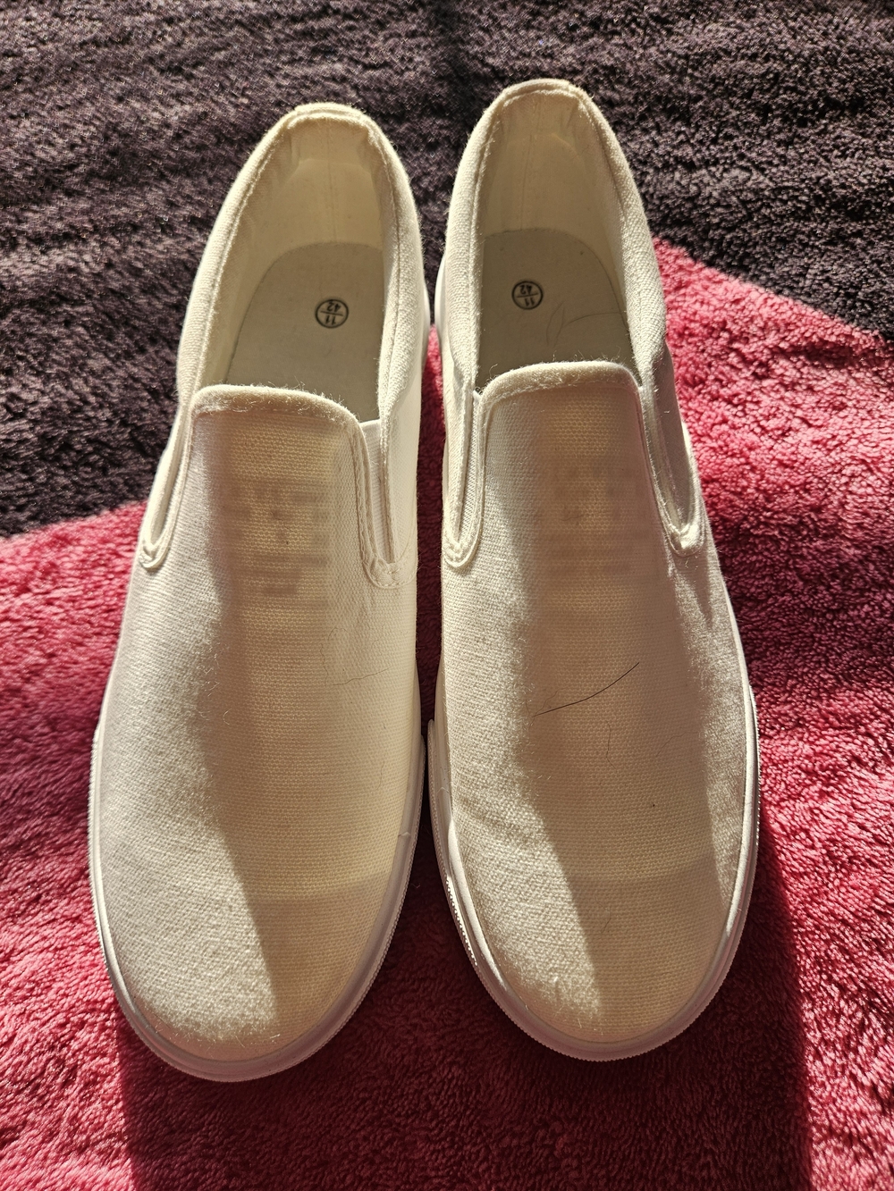 Classic Women's Slip-On Canvas Sneakers in Cream